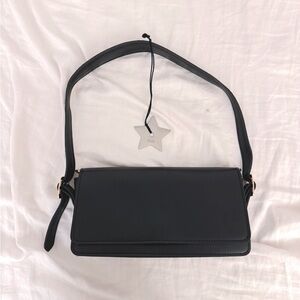 Dior Star charm and Primark Black Faux Leather Shoulder Bag